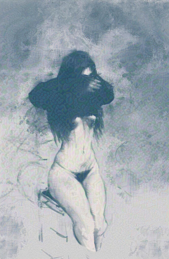 Beautiful woman undressing art sexy underwear drawing painting